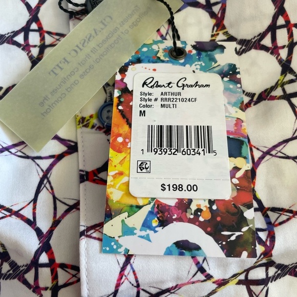 Robert Graham Classic-Fit Arthur Shirt sz M - Picture 4 of 9